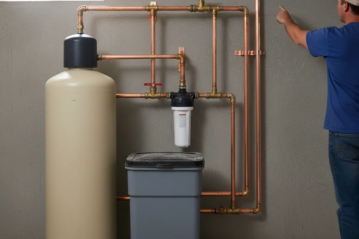 Whole-house water treatment system installed in New Kensington