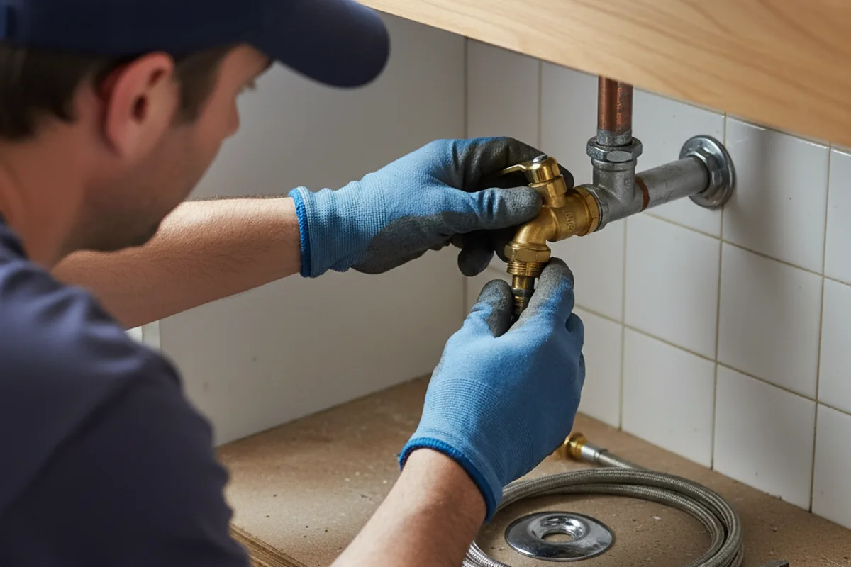 Shutoff valve and fitting work during Emergency Plumbing in New Kensington